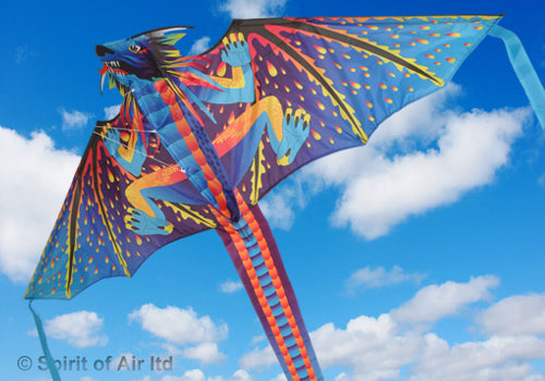 Cerf-volant coloré d'arc-en-ciel avec la longue queue