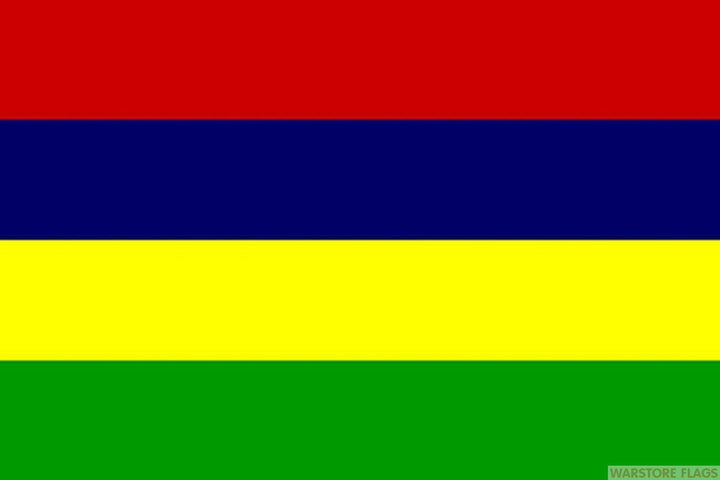 Mauritius flag 5ft x 3ft polyester with eyelets