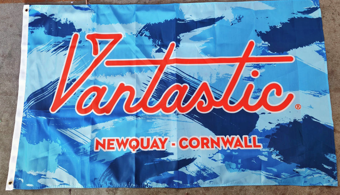 Vantastic CAMO BLUE flag 5ft x 3ft with eyelets