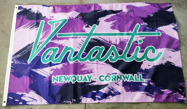 Vantastic CAMO PURPLE flag 5ft x 3ft with eyelets