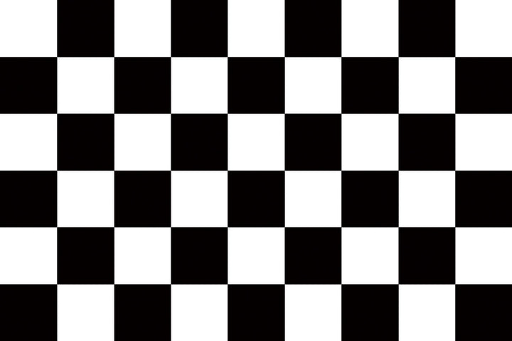 Chequered check flag black/white 3ft x 2ft with eyelets