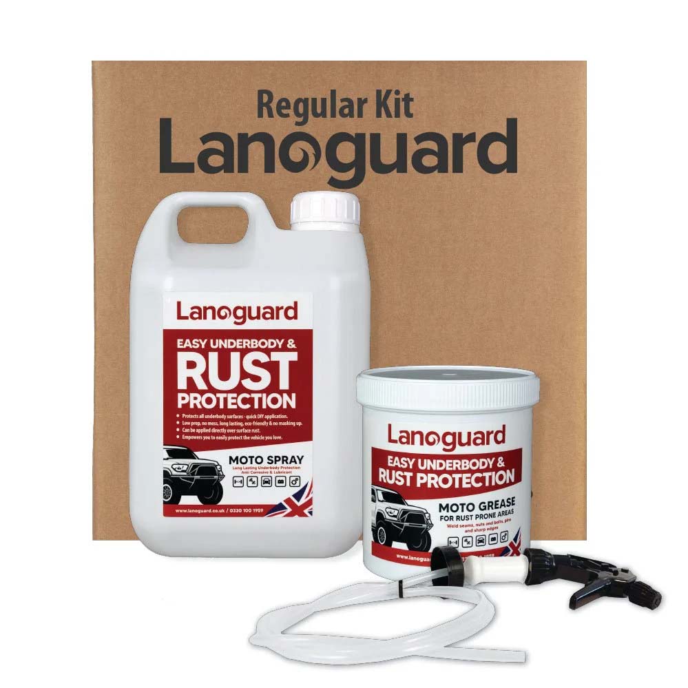 Lanoguard vehicle underbody and chassis care kit