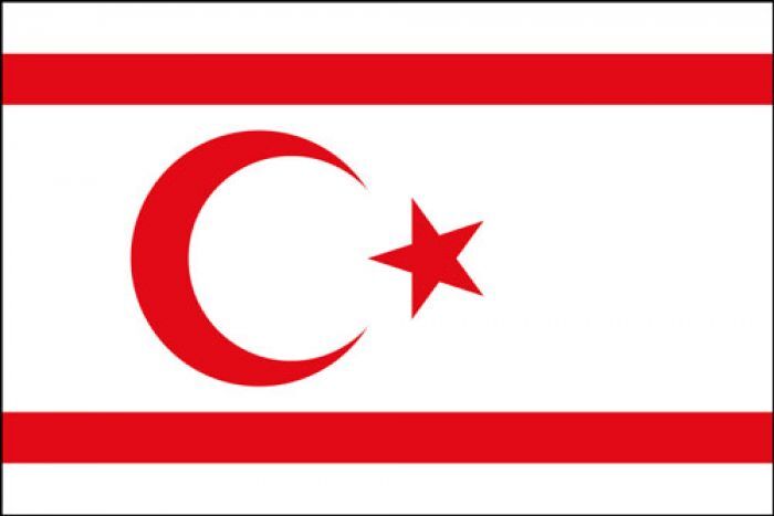 Northern Cyprus flag 5ft x 3ft polyester with eyelets