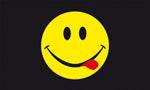 Acid smiley flag 5ft x3ft