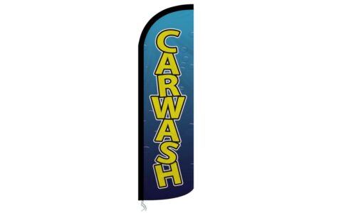 Car wash feather flag ( not including pole ) 55cm x 200cm