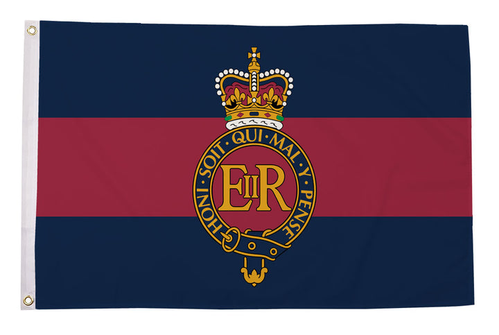 Household cavalry regiment flag 5ft x 3ft with eyelets