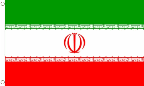 Iran Drapeau iranien 1,50 x 0,90 m avec œillets