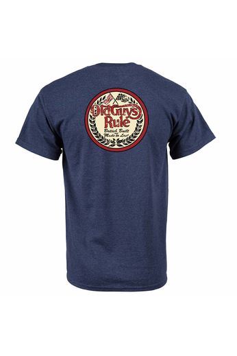 Old Guys Rule British built tee shirt tweed grey