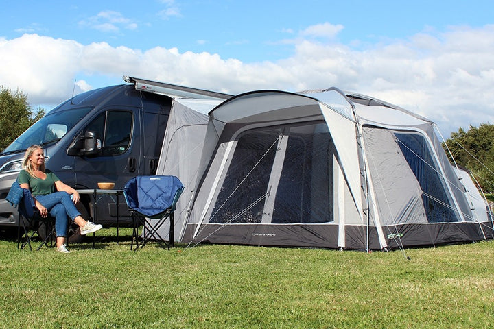 Cayman F/G poled driveway awning by Outdoor revolution low height (180-220cm)