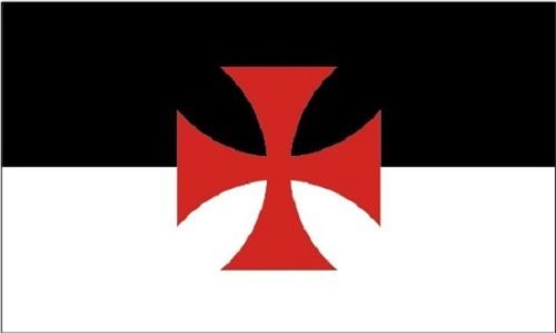 Crusades knights templar flag  5ft x 3ft