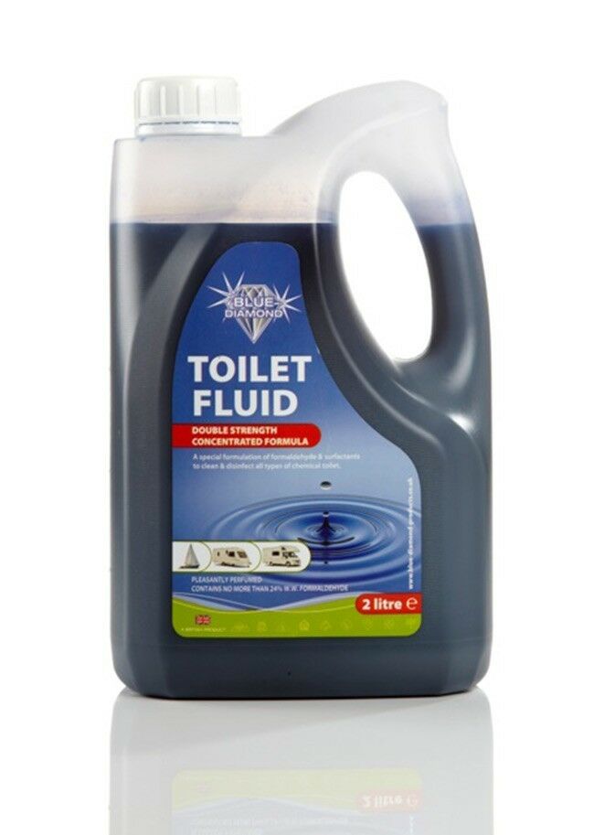 BLUE DIAMOND Concentrated Toilet chemical Fluid Blue 2 Litre Caravan Motorhome