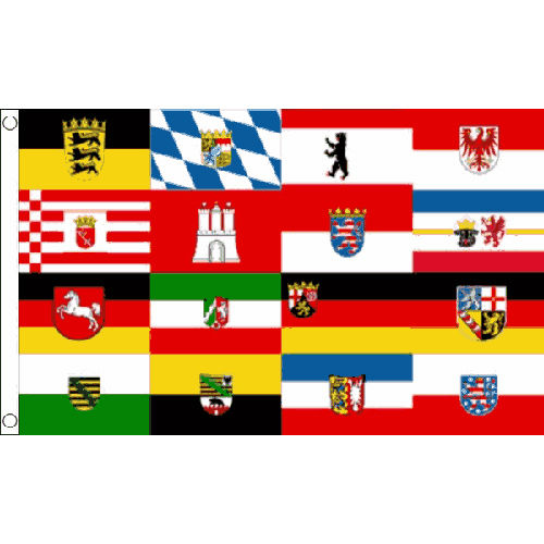 Flagge der deutschen Bundesländer 5 Fuß x 3 Fuß