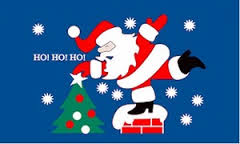 Ho Ho Ho santa christmas flag 5x3ft