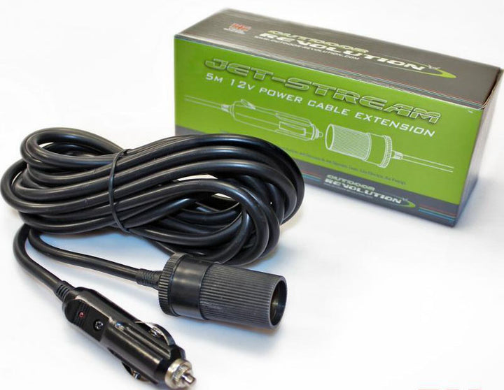 Jet stream 12v cigarette lighter 5M extension lead fantastic for camping or garage / shed / workshop