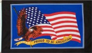 Proud to be American Flag 5ft x3ft USA