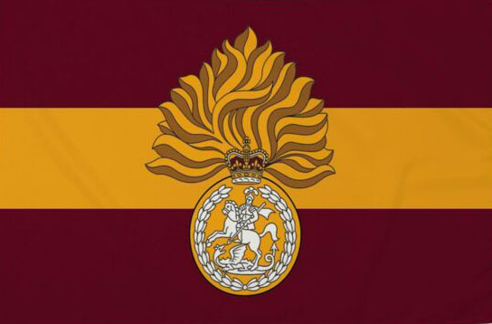 Royal regiment of Fusiliers flag 5ft x 3ft with eyelets High quality