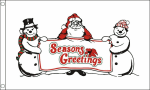 Seasons greetings christmas celebration flag 5x3ft