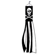 Windsock Tubetails 60cm - Pirate - Skull and Crossbones