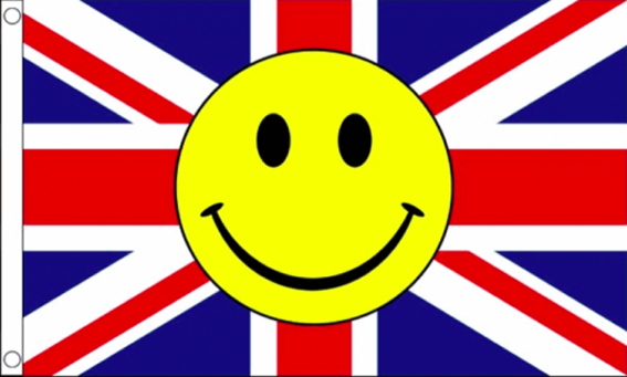 Union jack smile flag 5ft x 3ft