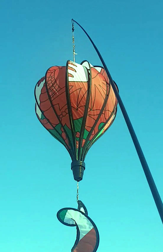 Wales welsh flag hot air balloon windsock